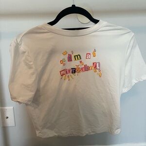 SHEIN White Crop Top Casual Essential